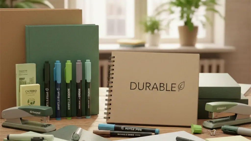 fournitures de bureau écologiques durables