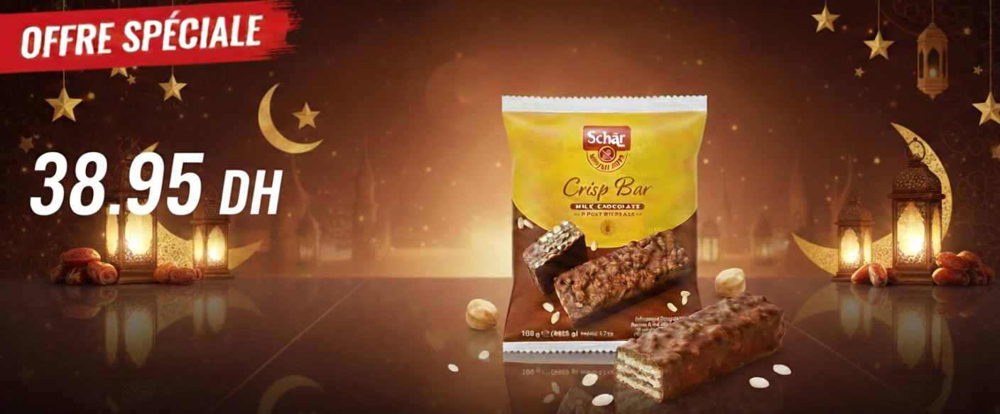 Barre chocolatée Schär Crisp Bar sans gluten 3x35g gaufrette noisette